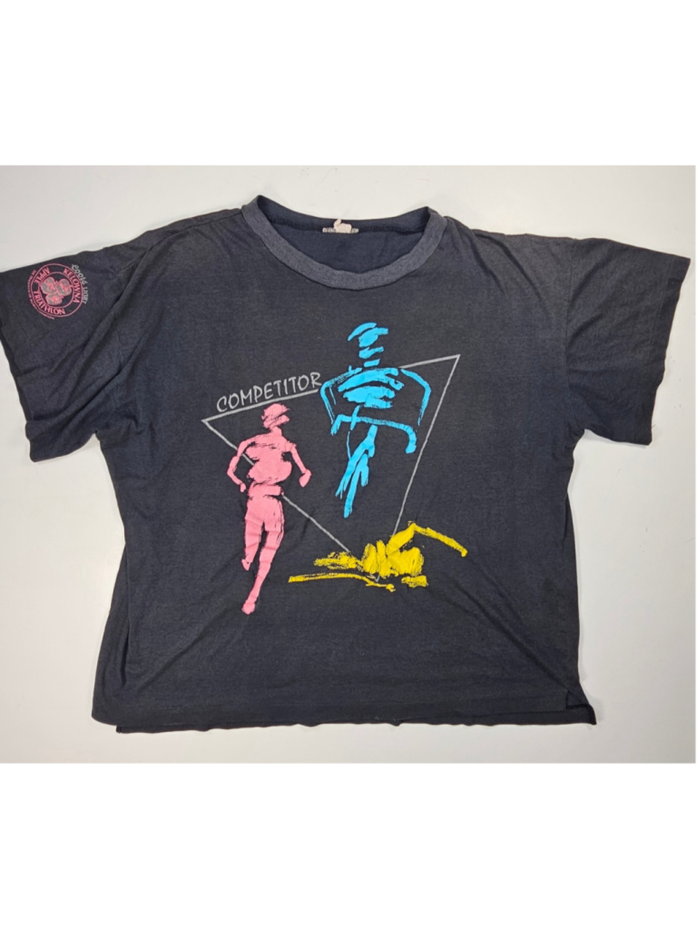 Vintage 1987 Coors Light Iowa Apple Triathlon Competitor T Shirt Single Stitchwa